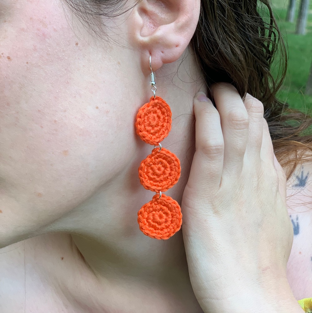 pendienets trigira naranja